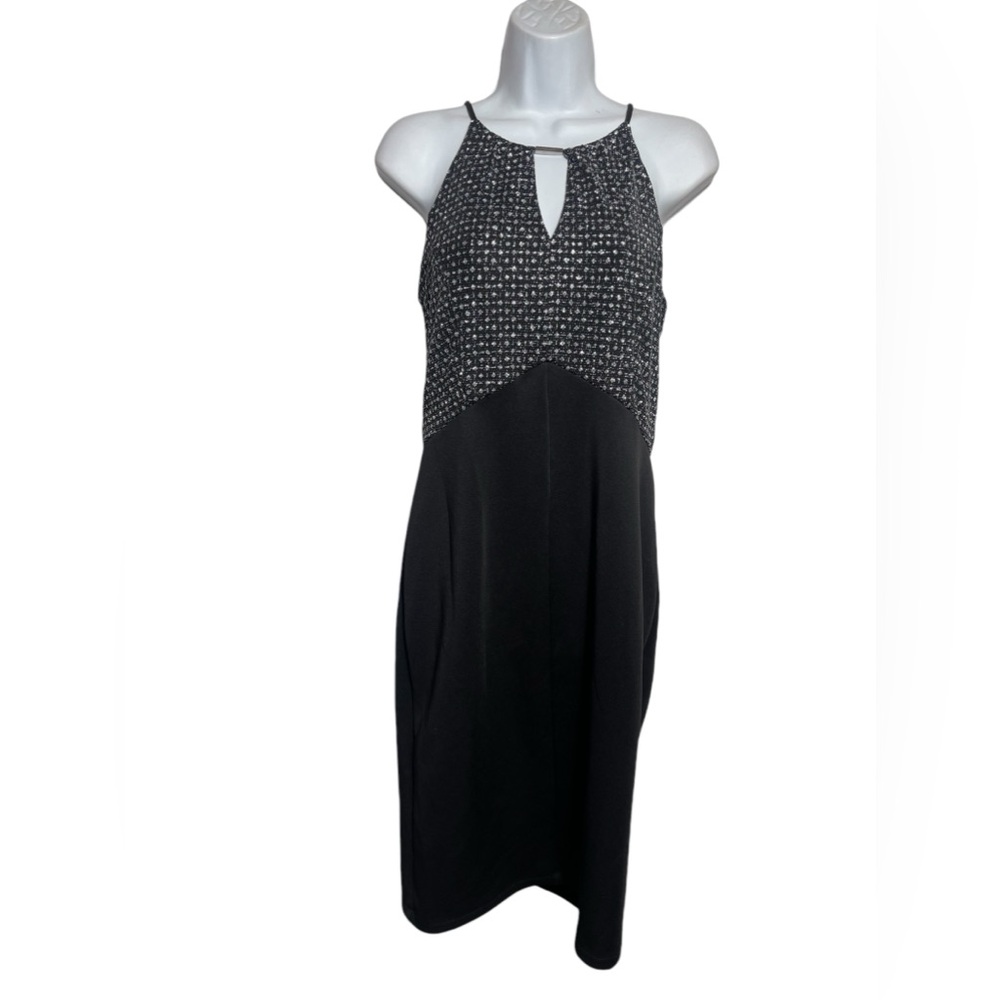 Enfocus Studio dress size 10‎ stunning black and silver cocktail party dress
